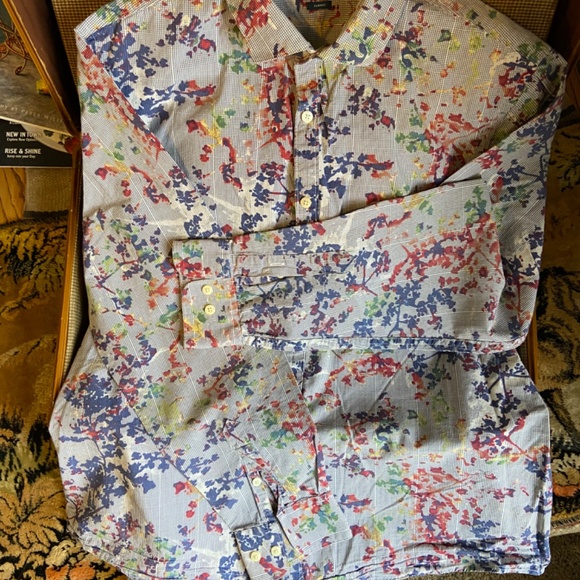 Perry Ellis Rare Apple Blossom Dress Shirt - Picture 5 of 8